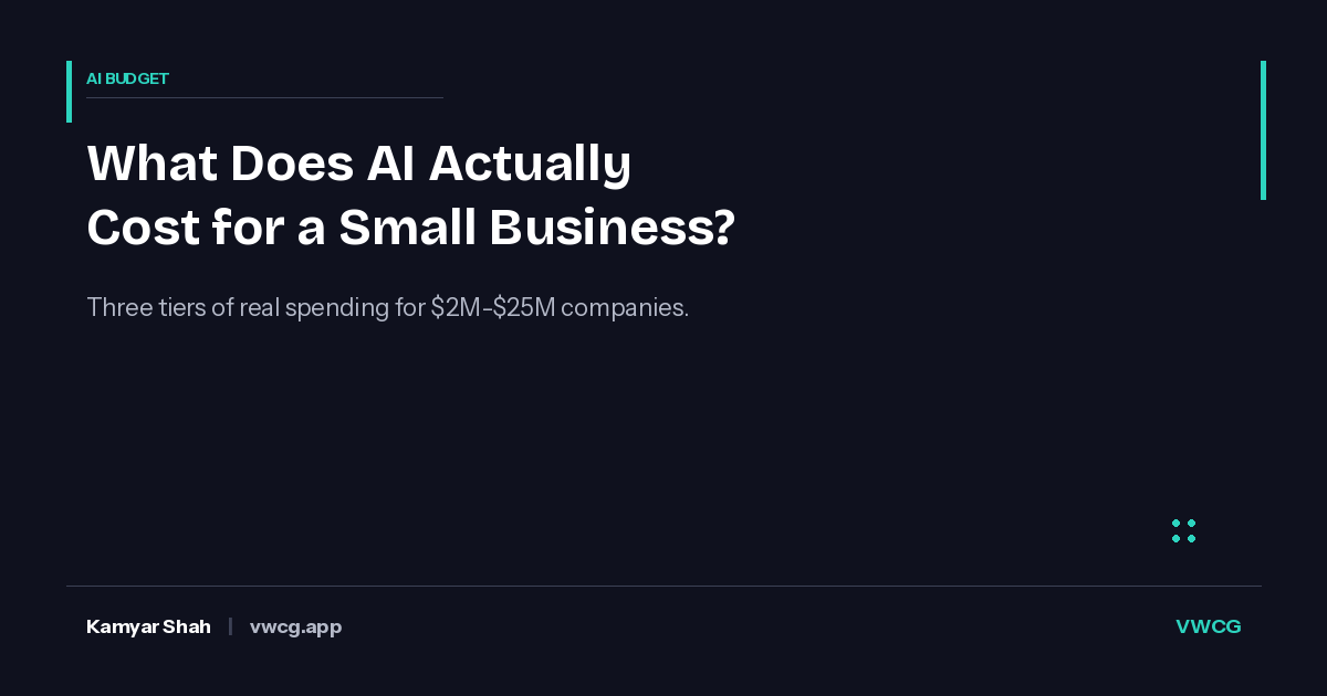 What Does AI Actually Cost for a Small Business? A Realistic Breakdown